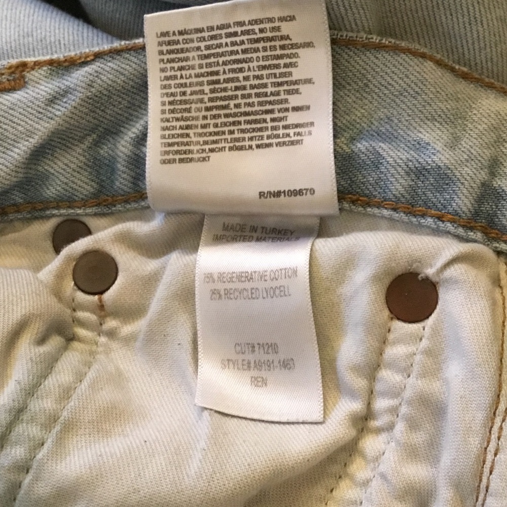 Agolde REN  Light Wash High Rise Jeans - Picture 7 of 7